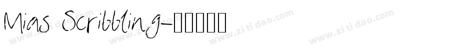 Mias Scribbling字体转换